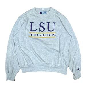 VTG Louisiana State University Tigers Champion LSU Sweatshirt Mens 2XL USA Made